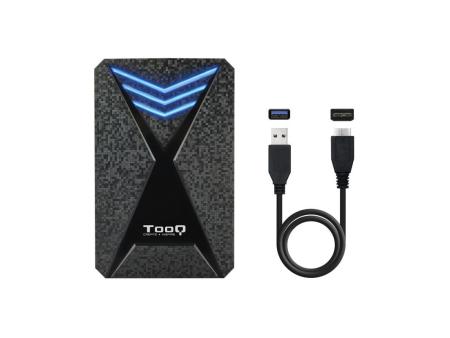 Caja Externa Gaming para Disco Duro de 2.5' TooQ TQE-2550BL/ USB 3.1/ Sin tornillos