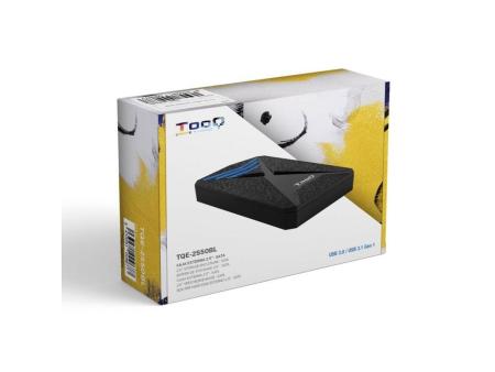 Caja Externa Gaming para Disco Duro de 2.5' TooQ TQE-2550BL/ USB 3.1/ Sin tornillos