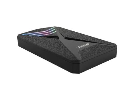 Caja Externa Gaming para Disco Duro de 2.5' TooQ TQE-2550RGB/ USB 3.1/ Sin tornillos