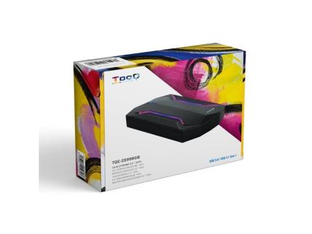 Caja Externa Gaming para Disco Duro de 2.5' TooQ TQE-2599RGB/ USB 3.1/ Sin tornillos