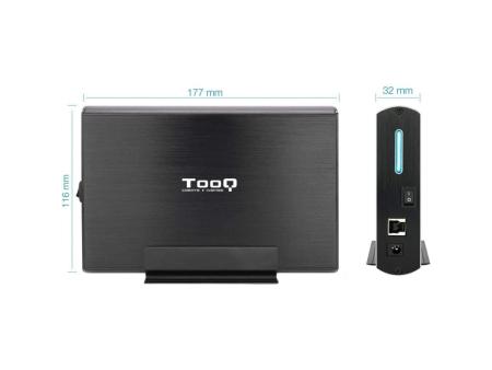 Caja Externa para Disco Duro de 3.5' TooQ TQE-3531B/ USB 2.0