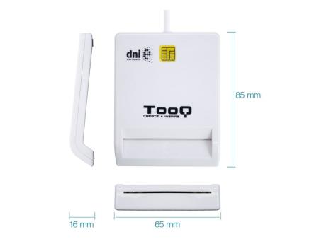 Lector de DNI TooQ TQR-210W/ Blanco