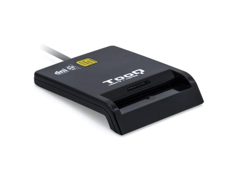 Lector de DNI TooQ TQR-211B/ USB Tipo-C/ Negro