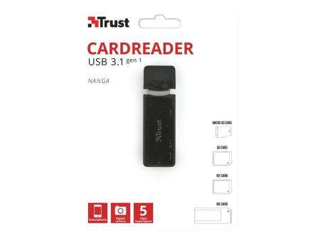 Lector de Tarjetas Externo Trust Nanga 21935/ USB 3.1