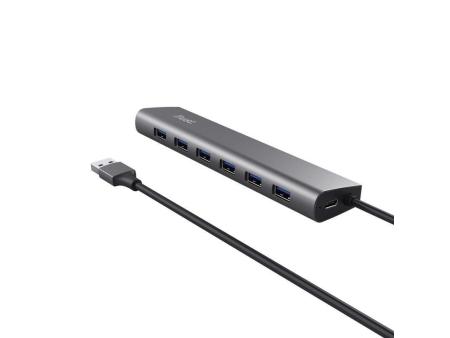 Hub USB 3.2 Gen1 Trust Halyx/ 7xUSB/ 1xUSB-C