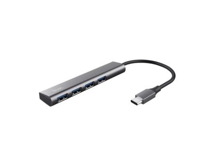 Hub USB Tipo-C Trust Halyx/ 4xUSB