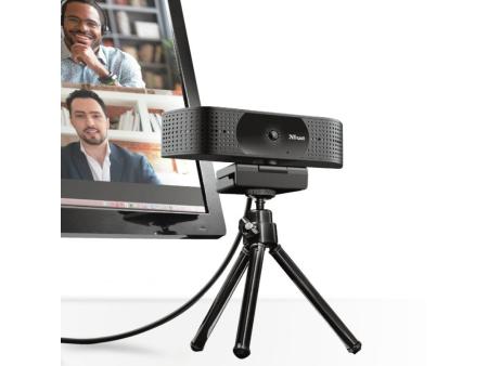 Webcam Trust TW-350/ Enfoque Automático/ 3840 x 2160 4K UHD