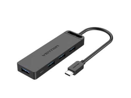 Hub USB Tipo-C Vention TGKBF/ 4xUSB/ 1xMicroUSB PD/ 1m