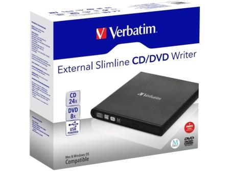 Grabadora Externa CD/DVD Verbatim 53504