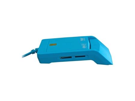 Lector de DNI y Tarjetas Woxter Combo PE26-146/ Azul/ USB 2.0