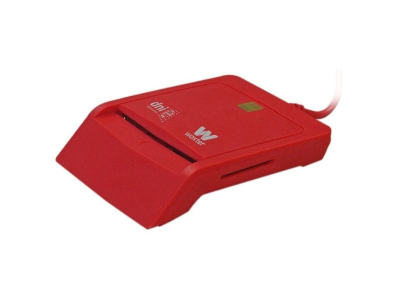 Lector de DNI y Tarjetas Woxter Combo PE26-148/ Rojo/ USB 2.0