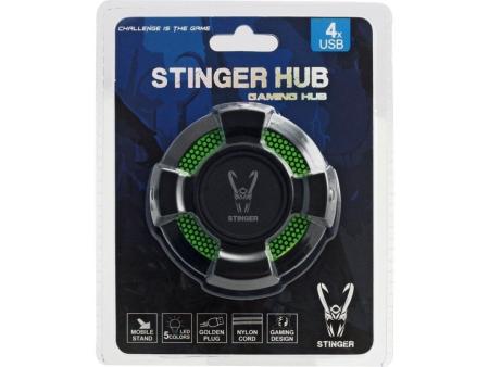 Hub USB 2.0 Woxter Stinger Hub Verde/ 4xUSB