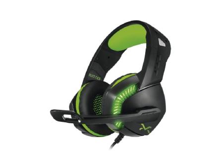 Auriculares Gaming con Micrófono Droxio Leyon/ Jack 3.5/ USB 2.0/ Verdes