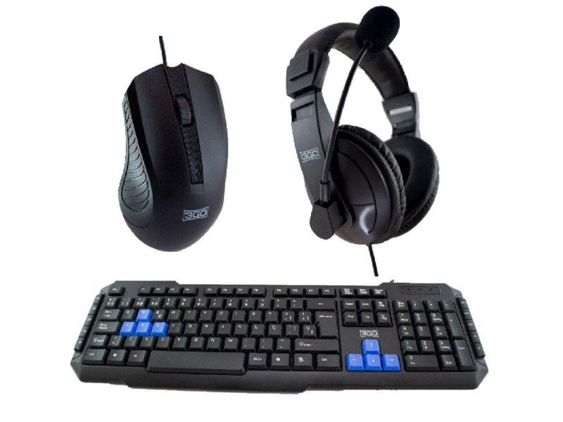 Pack Gaming 3GO COMBODRILEH 2/ Teclado + Ratón + Auriculares