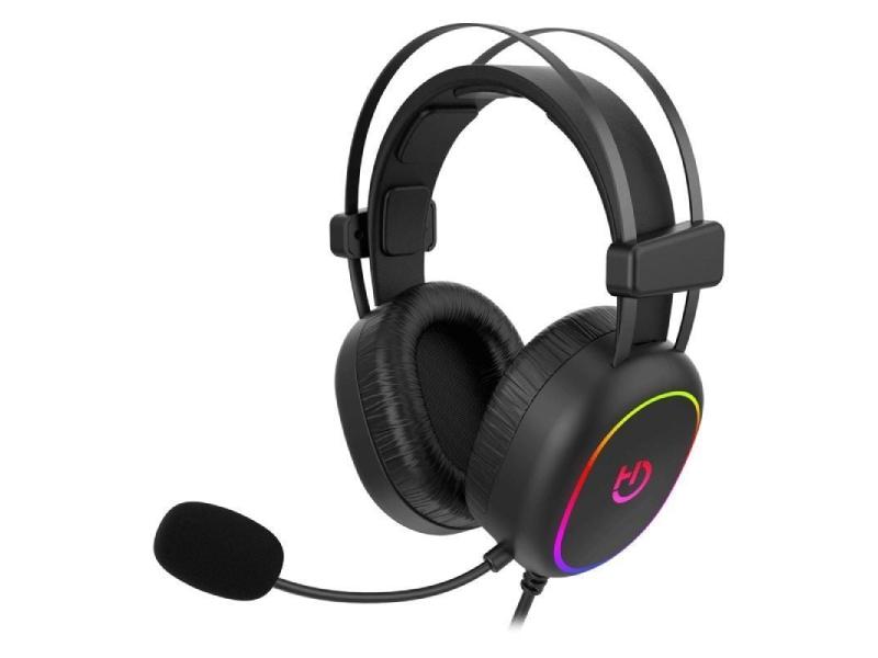 Auriculares Gaming con Micrófono Hiditec Erys ARGB/ Jack 3.5/ Negros