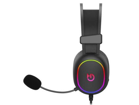 Auriculares Gaming con Micrófono Hiditec Erys ARGB/ Jack 3.5/ Negros