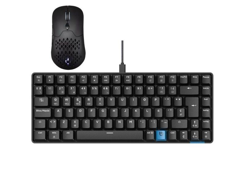 Pack Gaming Hiditec/ Teclado Mecánico Inalámbrico GM1K + Ratón Inalámbrico GX30 PRO Wireless