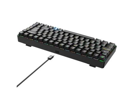 Teclado Gaming Mecánico Inalámbrico Hiditec GM1K/ Hot-Swap switch Gateron Brown