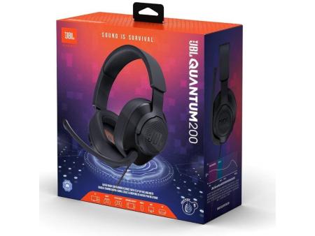 Auriculares Gaming con Micrófono JBL Quantum 200/ Jack 3.5/ Negros