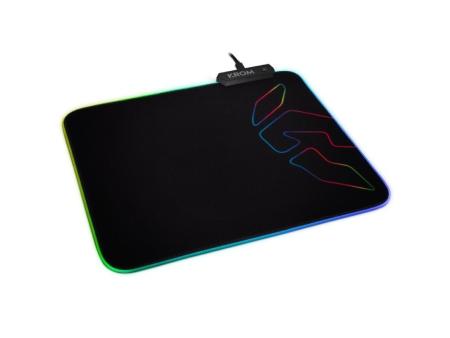 Alfombrilla Krom Knout RGB con Iluminación LED/ 320 x 270 x 3 mm