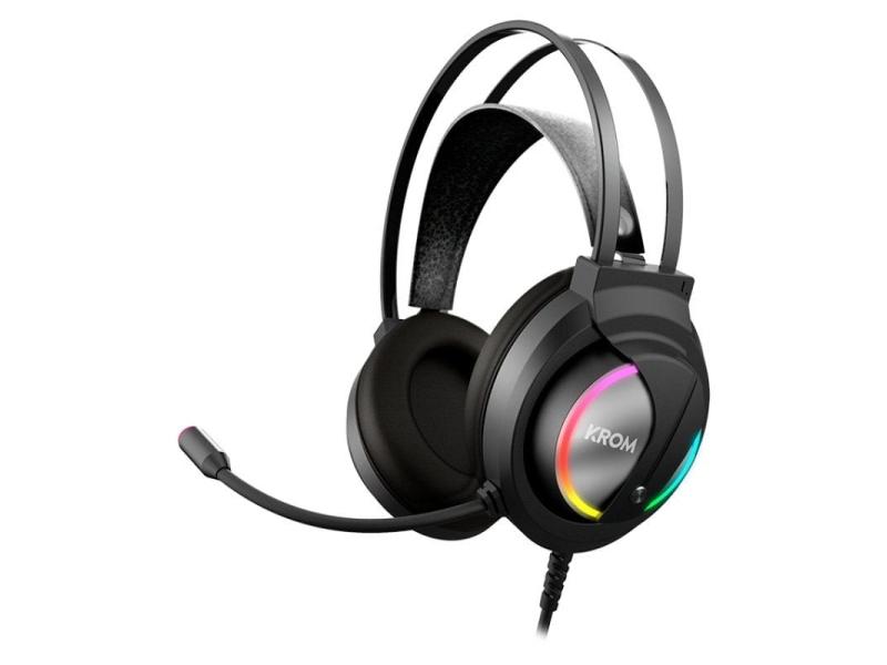 Auriculares Gaming con Micrófono Krom Kappa/ Jack 3.5/ USB 2.0/ Negros