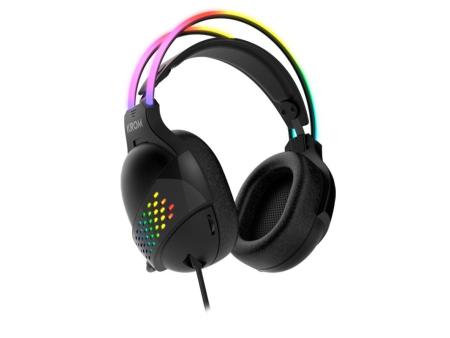 Auriculares Gaming con Micrófono Krom Klaim/ Jack 3.5/ USB 2.0/ Negros