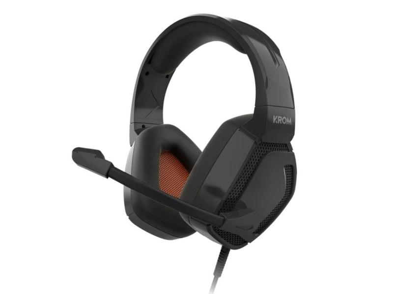 Auriculares Gaming con Micrófono Krom Kopa Pro/ Jack 3.5/ Negros