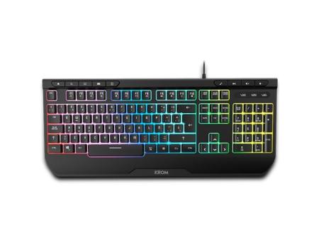 Pack Gaming Krom kenya/ Teclado RGB + Ratón Óptico + Alfombrilla + Auriculares