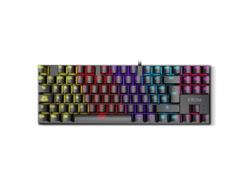 Teclado Gaming Mecánico Krom Kasic TKL/ Negro