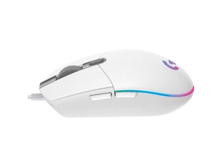 Ratón Gaming Logitech G102 Lightsync/ Hasta 8000 DPI/ Blanco