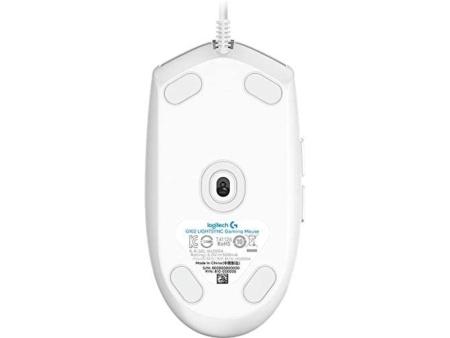 Ratón Gaming Logitech G102 Lightsync/ Hasta 8000 DPI/ Blanco