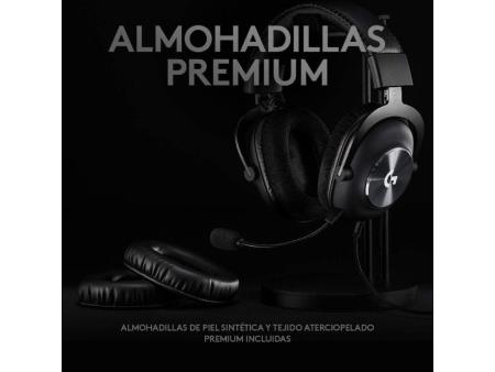 Auriculares Gaming Inalámbrico con Micrófono Logitech G Pro X/ USB/ Negro