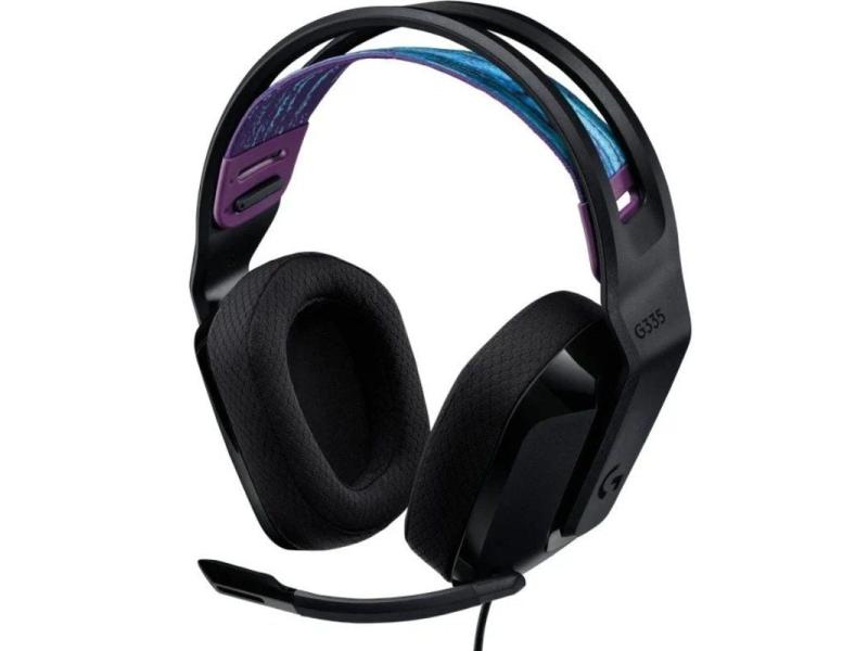 Auriculares Gaming con Micrófono Logitech G335/ Jack 3.5/ Negros