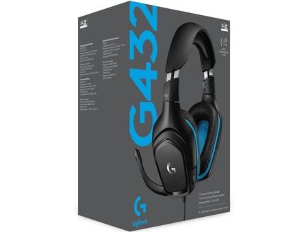 Auriculares Gaming con Micrófono Logitech G432/ USB 2.0/ Jack 3.5/ Negros