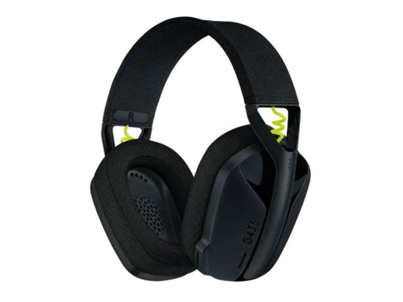 Auriculares Gaming Inalámbrico con Micrófono Logitech G435/ Bluetooth/ Negro y Amarillo Fluorescente