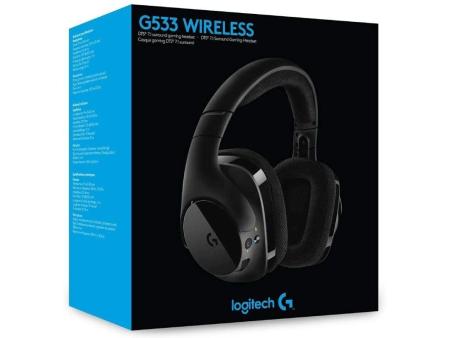 Auriculares Gaming Inalámbricos con Micrófono Logitech G533/ Negros