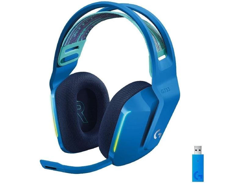 Auriculares Gaming Inalámbricos con Micrófono Logitech G733/ Azul