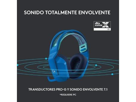 Auriculares Gaming Inalámbricos con Micrófono Logitech G733/ Azul