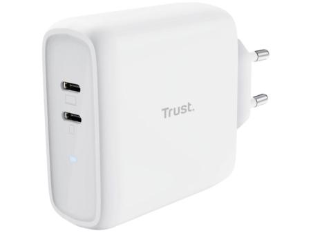 Cargador de Pared Trust Maxo 65W 2P/ 2xUSB Tipo-C/ 65W