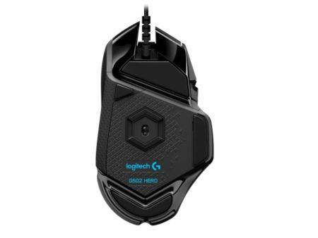 Ratón Gaming Logitech G502 Hero/ Hasta 25600 DPI/ Negro