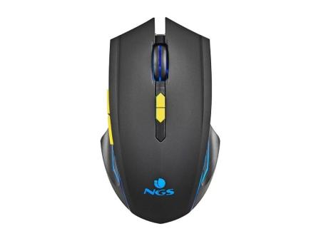 Ratón Gaming Inalámbrico NGS GMX-200/ Batería recargable/ Hasta 3200 DPI