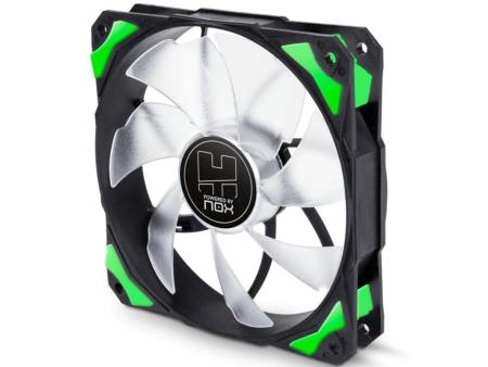 Ventilador Nox H-Fan Green/ 12cm/ Verde