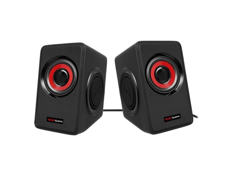 Altavoces Mars Gaming MS1/ 10W/ 2.0/ Rojos