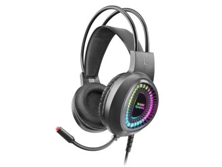 Auriculares Gaming con Micrófono Mars Gaming MH220/ Jack 3.5/ Negros