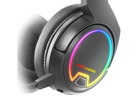 Auriculares Gaming Inalámbricos con Micrófono Mars Gaming MHW100/ Jack 3.5/ Negros