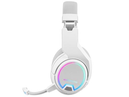 Auriculares Gaming Inalámbricos con Micrófono Mars Gaming MHW100/ Jack 3.5/ Blancos