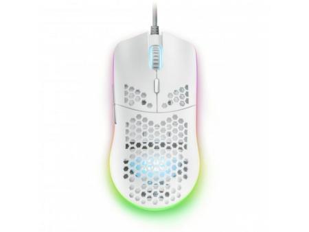 Ratón Gaming Mars Gaming MMAXW/ Hasta 12400DPI/ Blanco