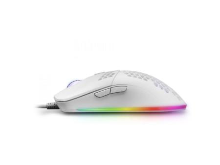 Ratón Gaming Mars Gaming MMAXW/ Hasta 12400DPI/ Blanco