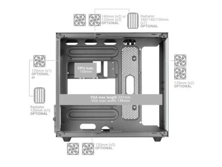 Caja Gaming Minitorre Mars Gaming MCNOVAM