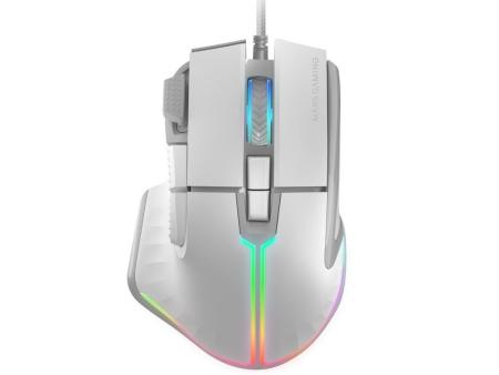 Ratón Gaming Mars Gaming MM-XT/ Hasta 12800DPI/ Blanco